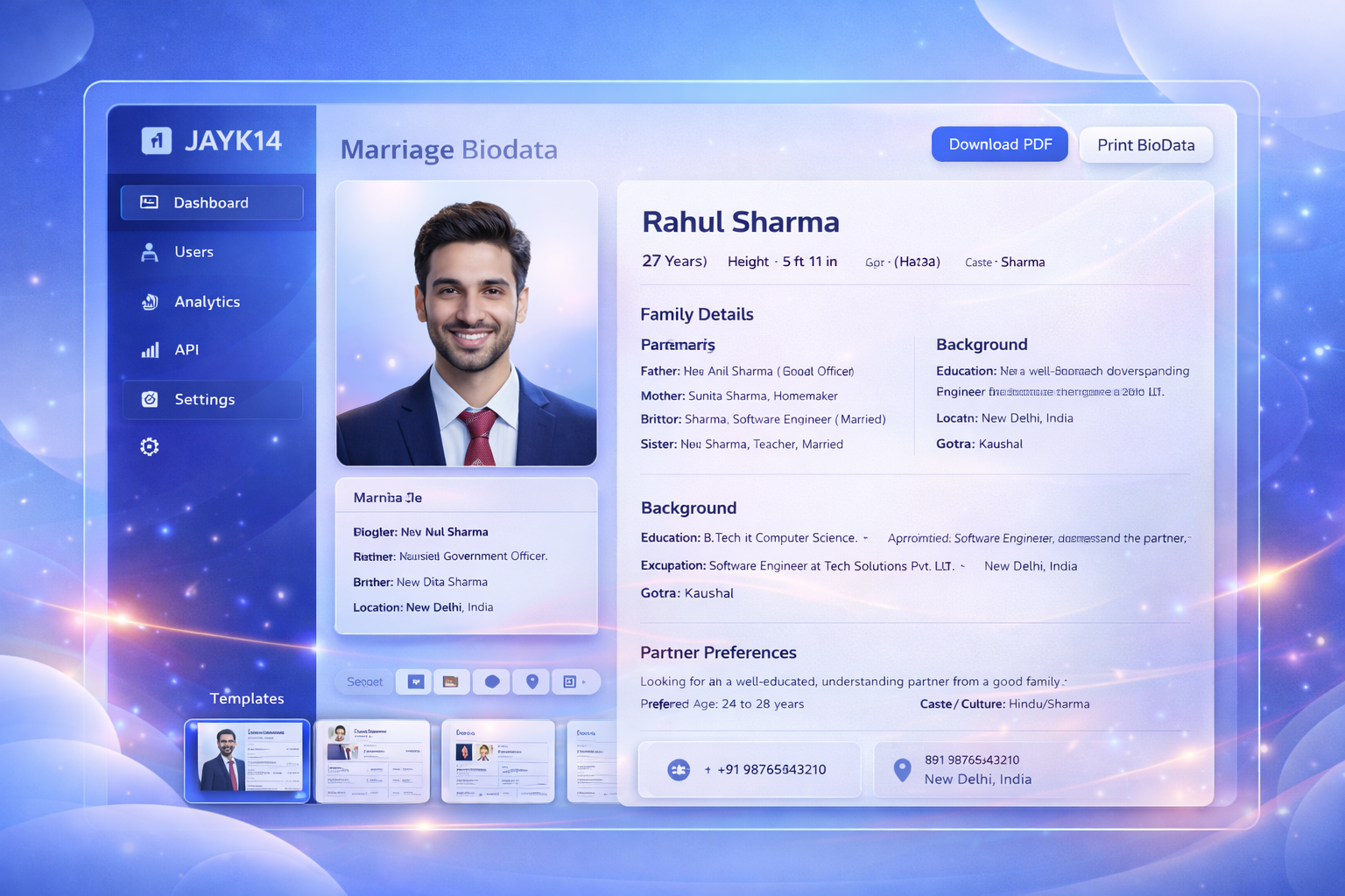 BioData Generator